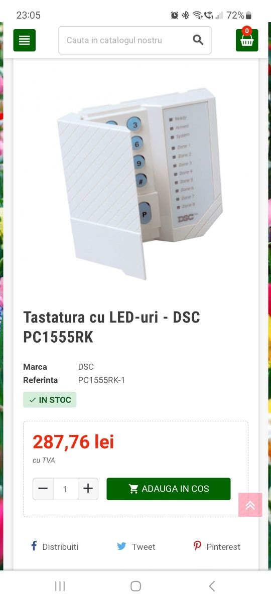 Tastatura cu LED-uri - DSC PC1555RKZ