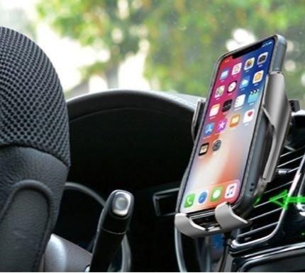 Стойка за телефон 3175 с безжично зареждане S5 Инфрачервен сензор Авто