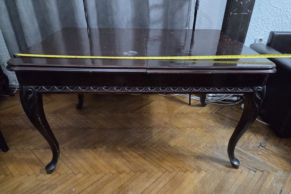 Masa mare din lemn cu prelungire