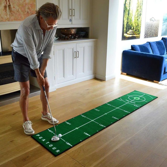 PGA Tour 8ft Deluxe Golf Putting Mat за голф, с насоки за обучение