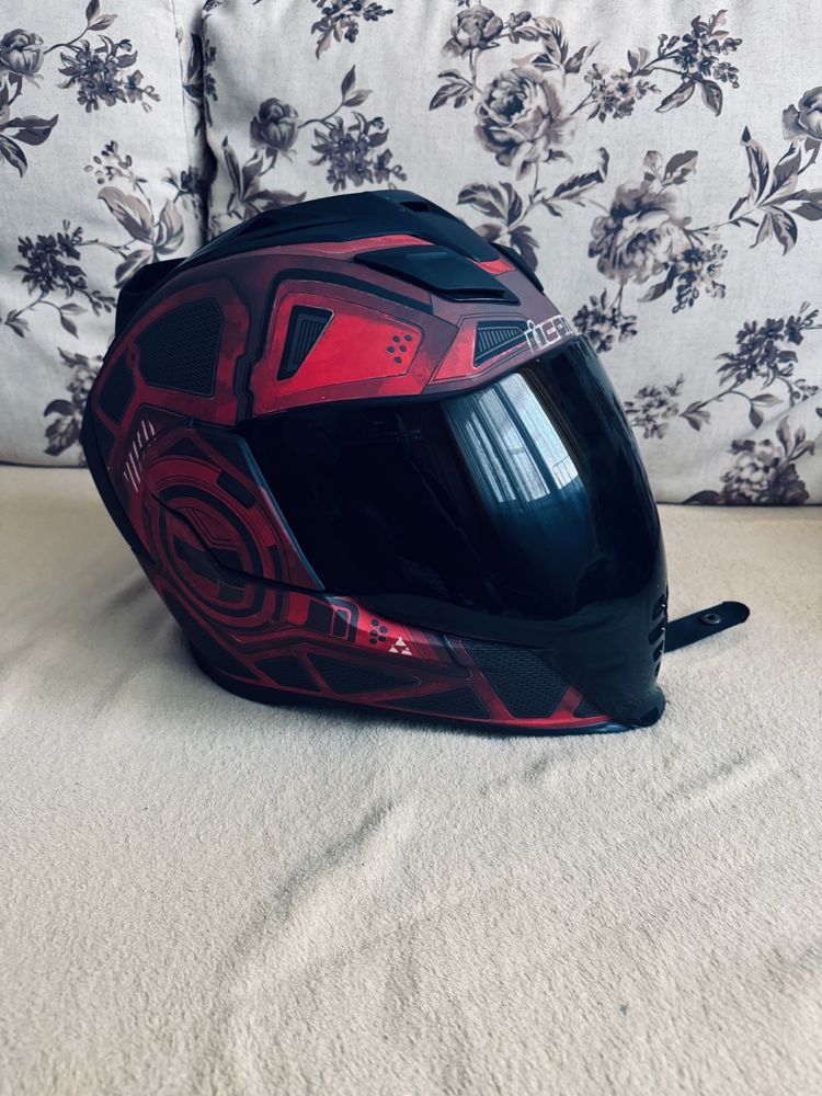 Casca moto Icon Airflite Blockchain RedHelmet