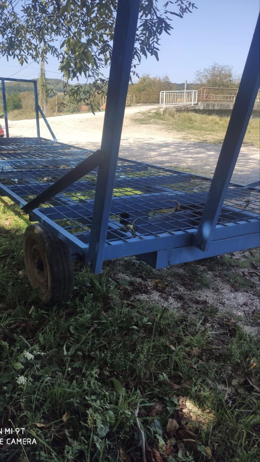 Trailer, platforma baloți ,fan