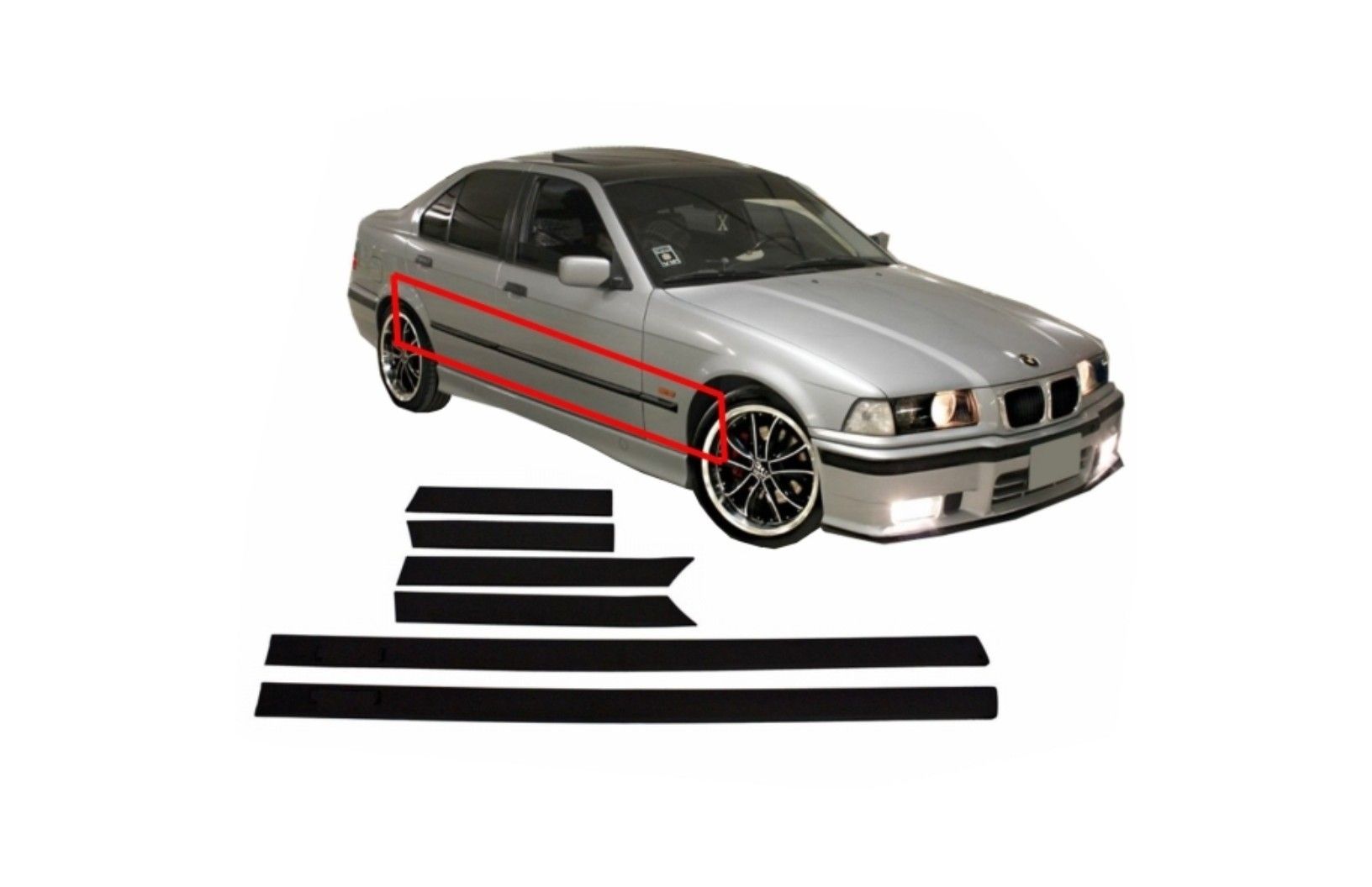 Bandouri Laterale BMW E36 3 Series Limousine Touring (1991-1998)