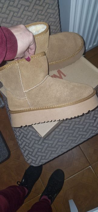 Ghete tip ugg-piele naturală,mărimea-38