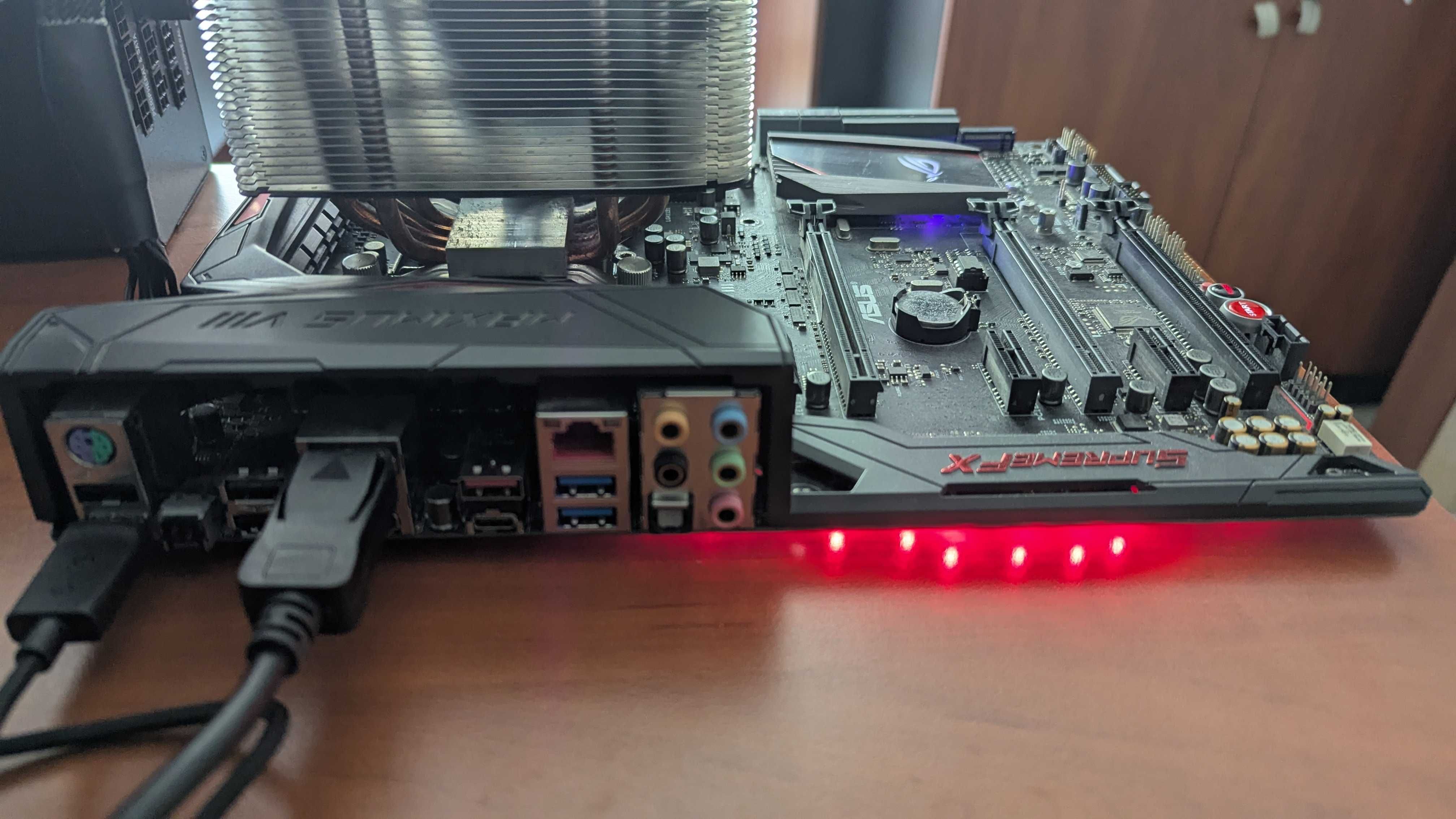 Asus Maximus VIII Hero + Core I7 7700 дъно и процесор с охлаждане