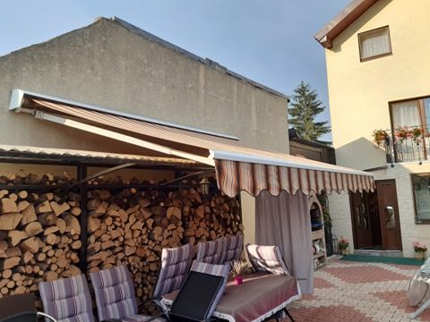 PF vind pergola lungime de 4 m cu deschidere de 3m