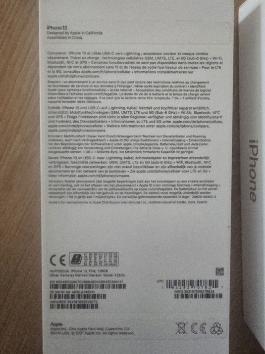 Iphone 13 pink 128 gn