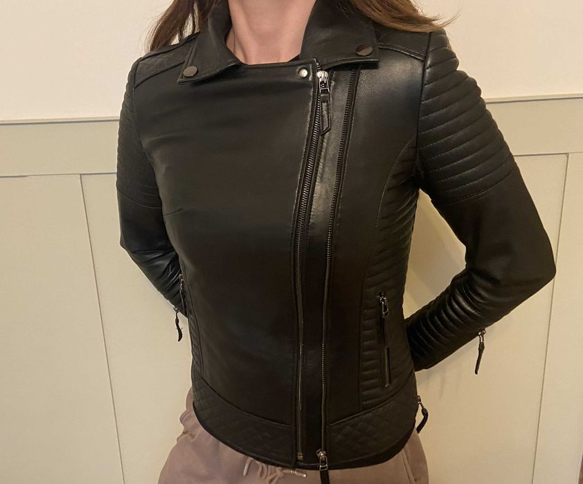 Яке от естествена кожа - S