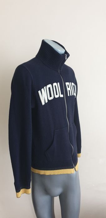 WOOLRICH Made in Italy Wool/Cotton Full Zip Mens  Size M  Цял Цип!