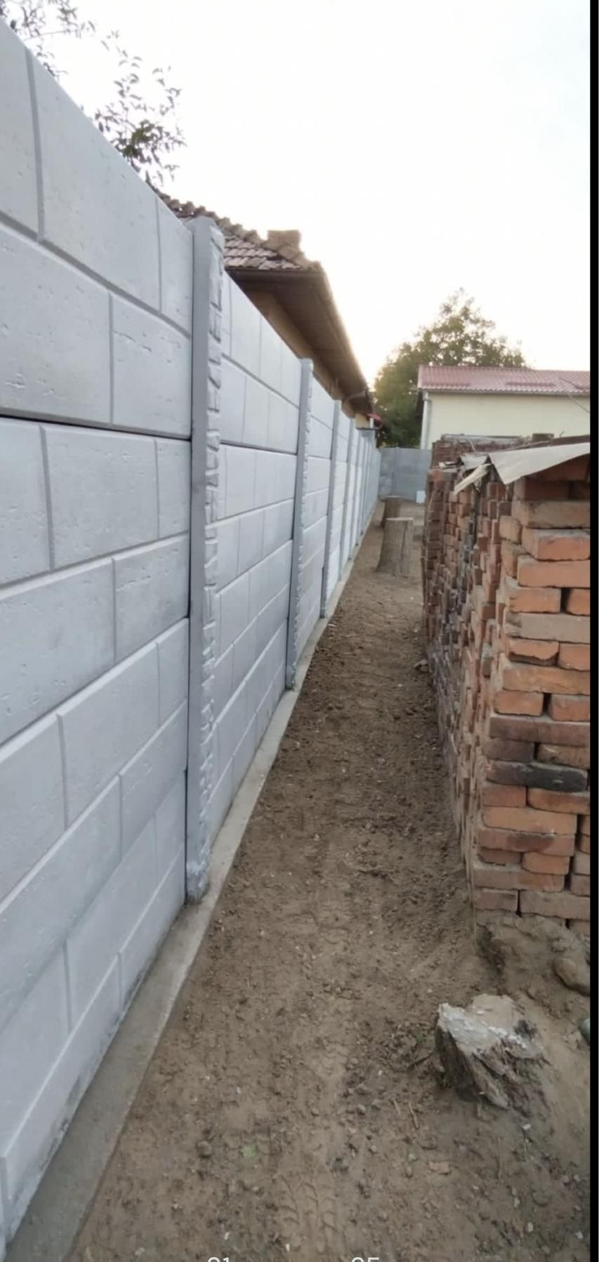 Gard din placi beton