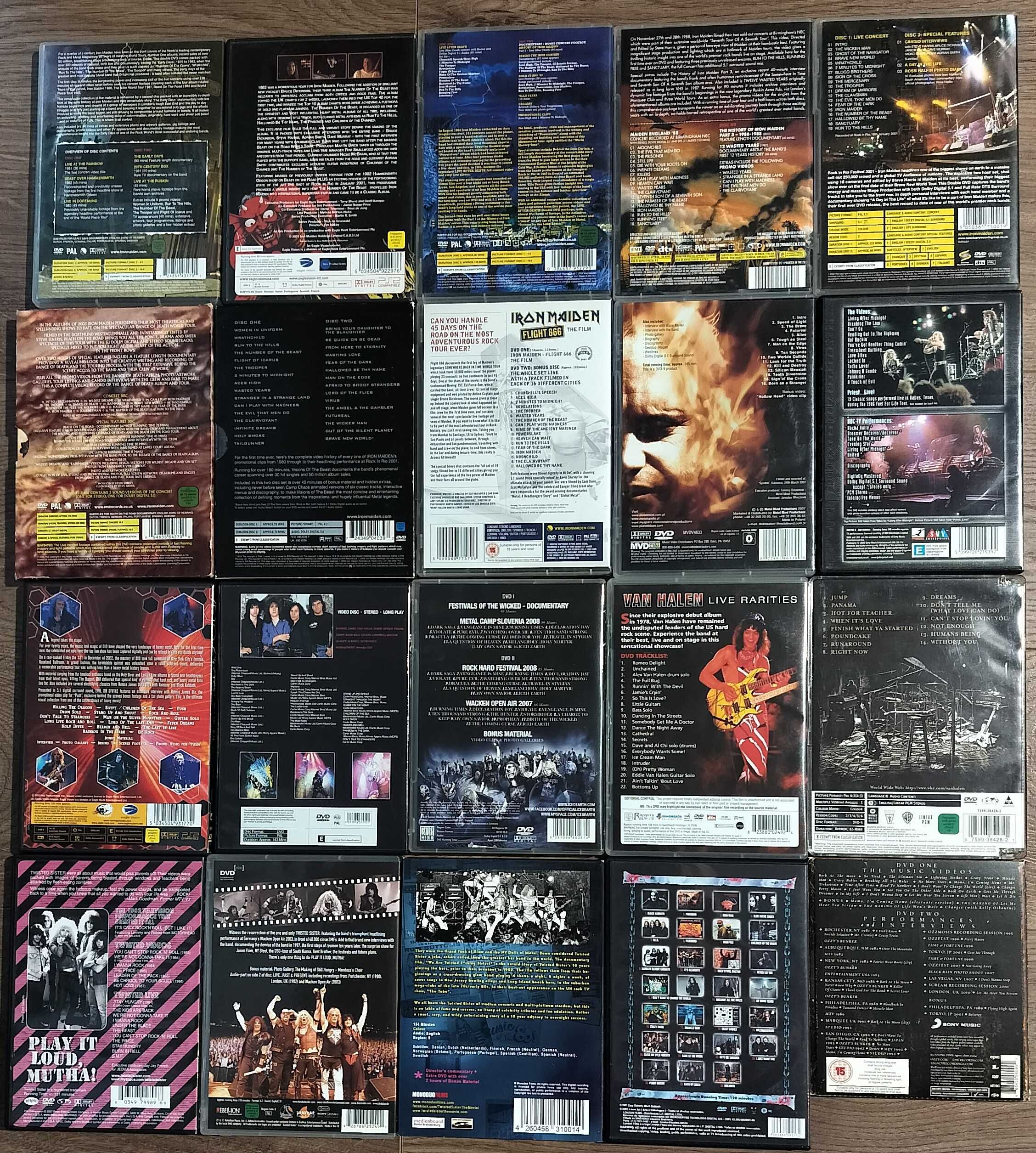 Lot DVD-uri heavy metal Blaze Judas Priest Ozzy Maiden Dio Iced Earth