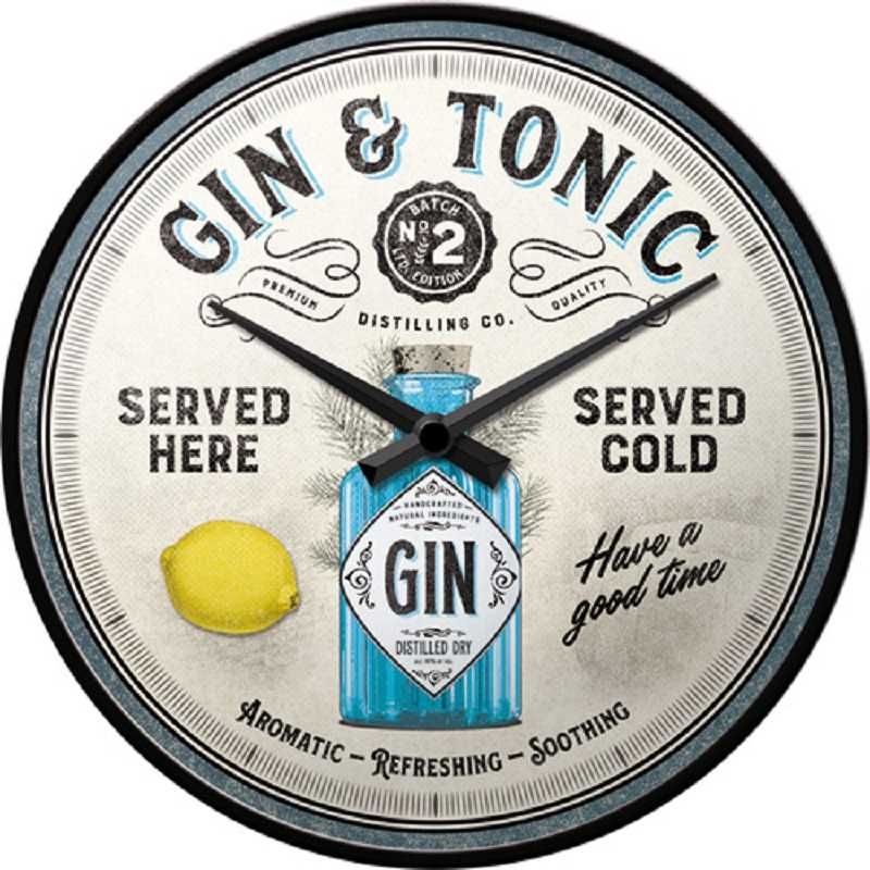 Vand  Ceas de perete Gin & Tonic Served Here