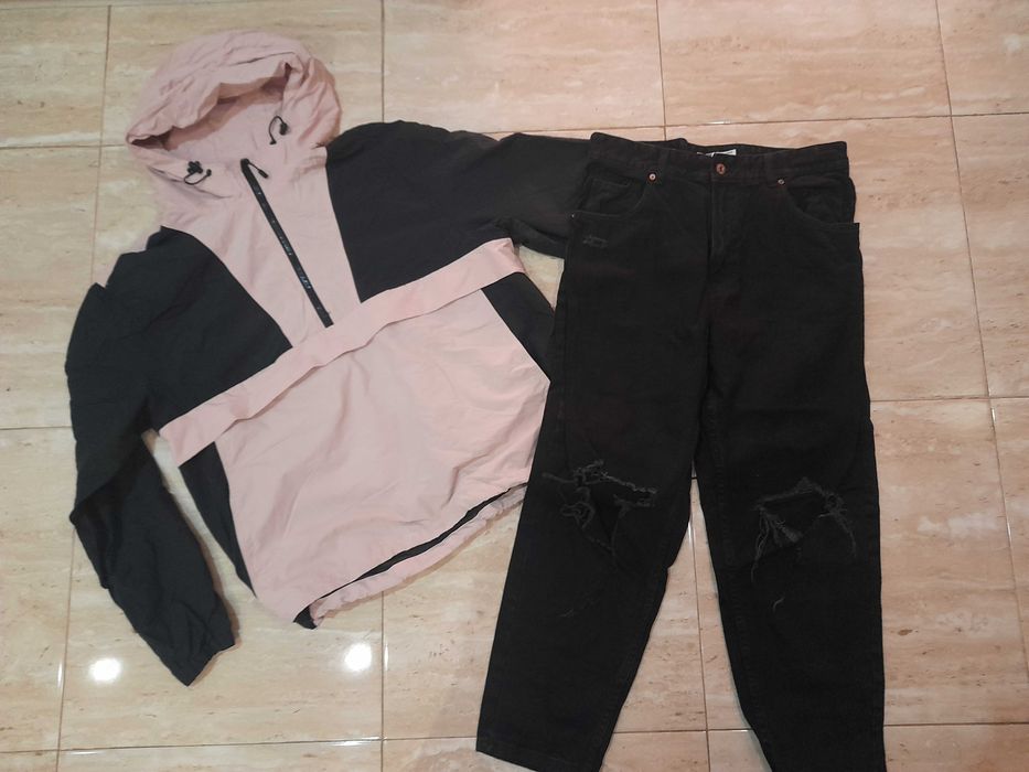 Мъжки лот дънки за и ветровка