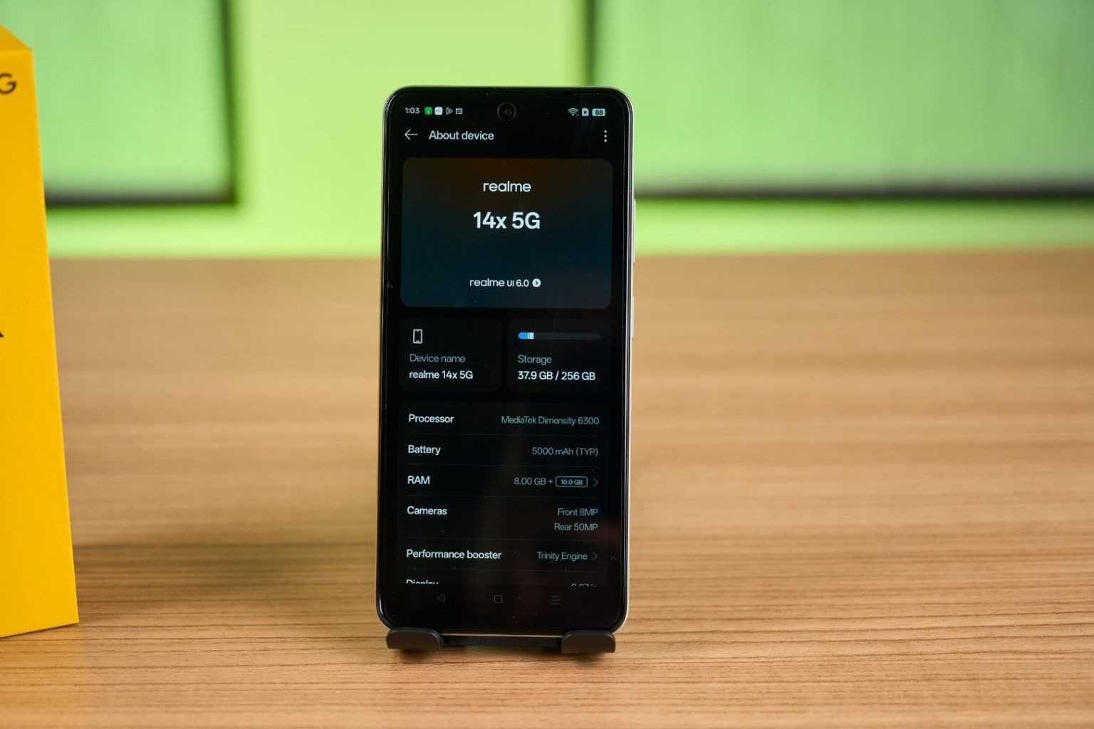 ЧИСТО НОВ В ГАРАНЦИЯ! Realme 14x 5G 256gb + 8gb RAM