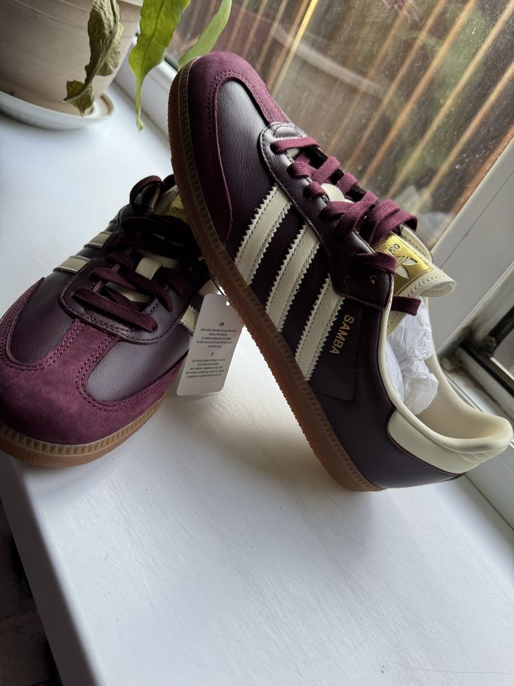 Кроссовки Adidas Samba OG Maroon, Nike, Reebok, Joma