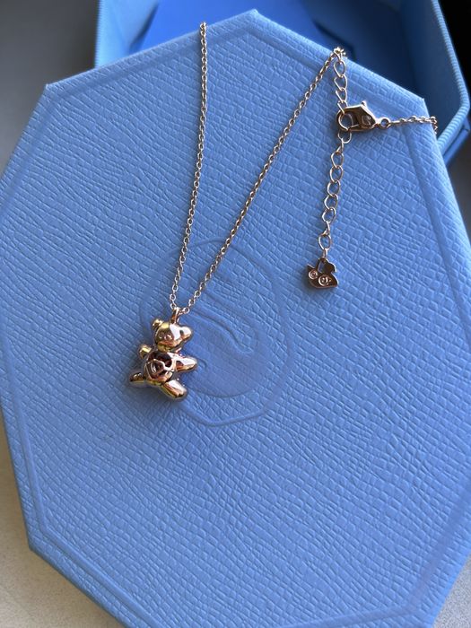 Swarovski - колие Teddy / Розово мече ( НОВО )