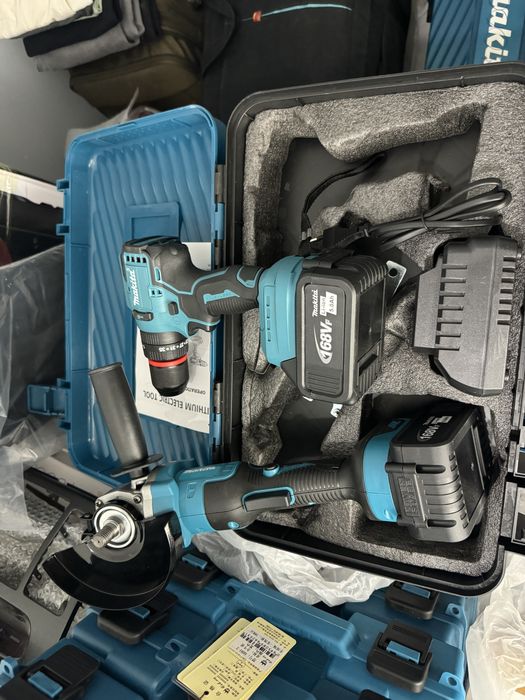 Набор мощных болгарки и шруповерта Макита, также в наличий интрументы