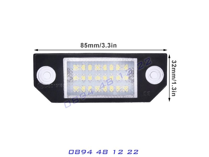 LED ЛЕД Плафони Ford Focus 2 C-Max Заден Номер Осветление Диодни Форд