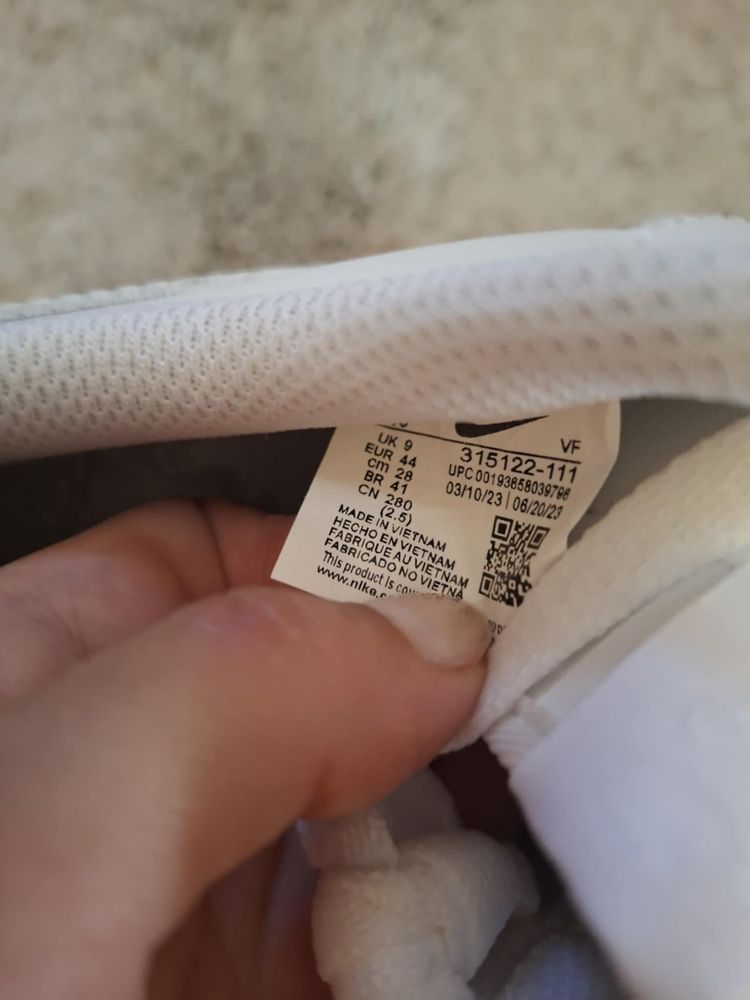 Nike Air Force 1 white / размер: 44