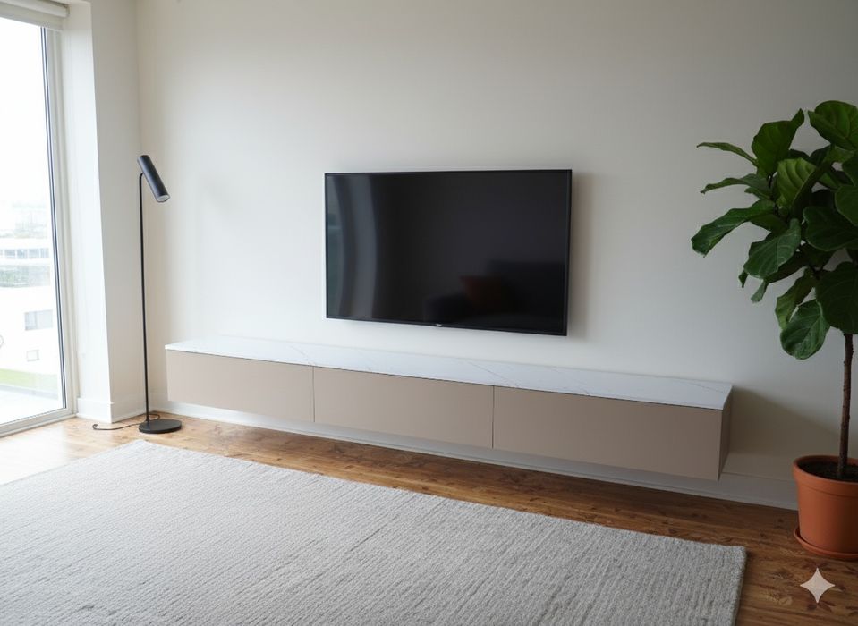 Тумба под телевизор , подвесная