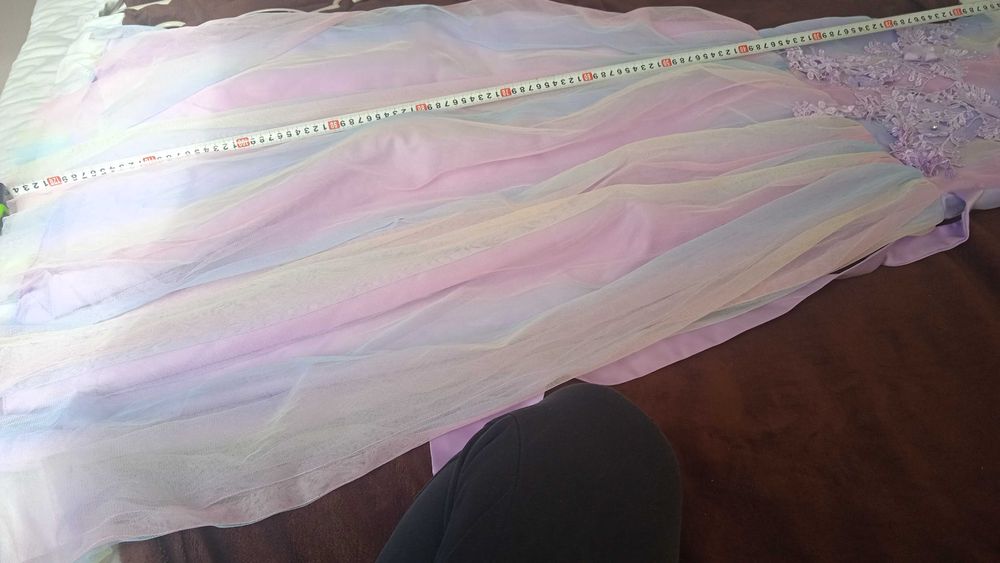 Лилава рокля размер 170