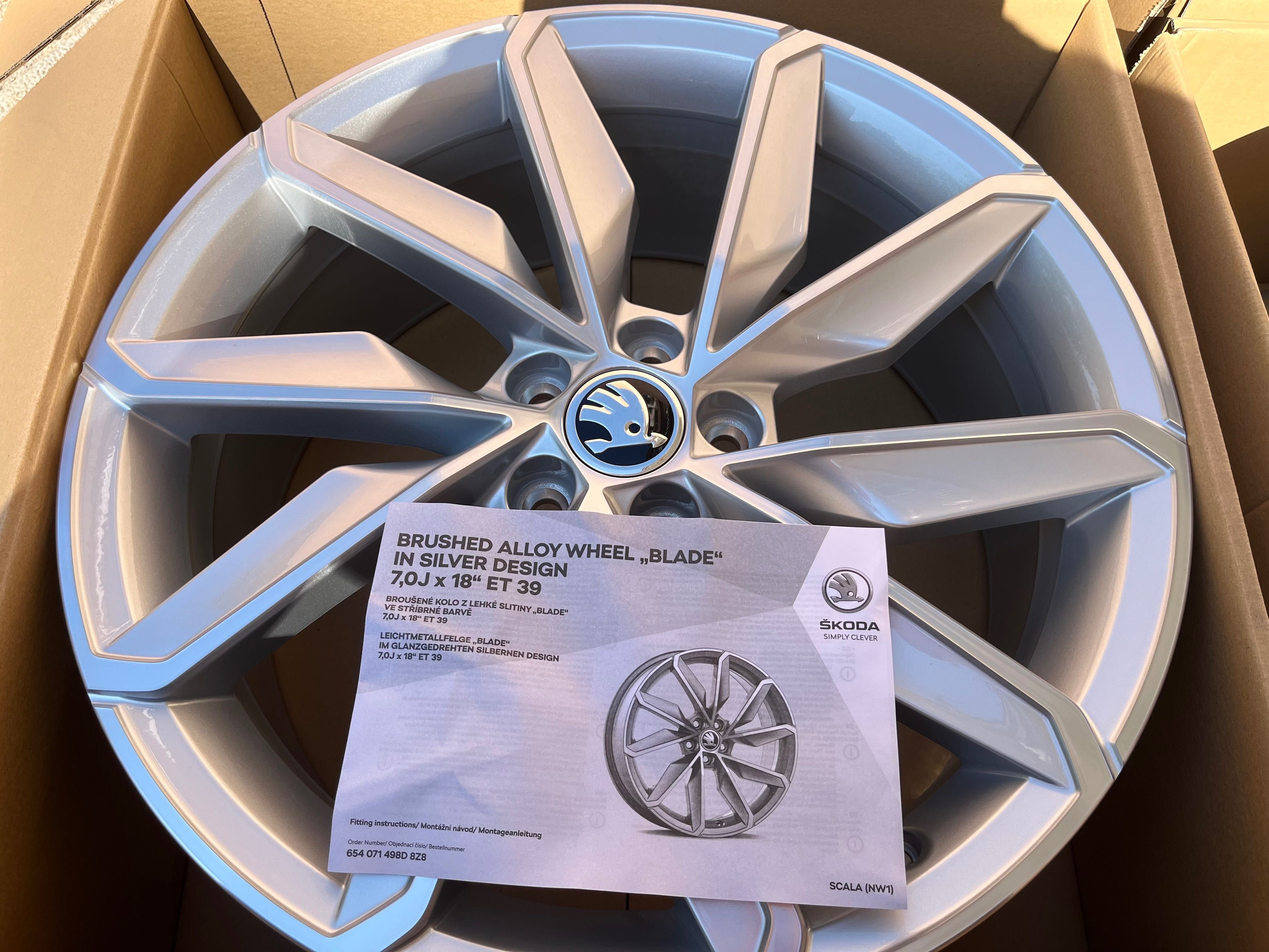 Чисто нови оригинални джанти 18" Blade за Skoda