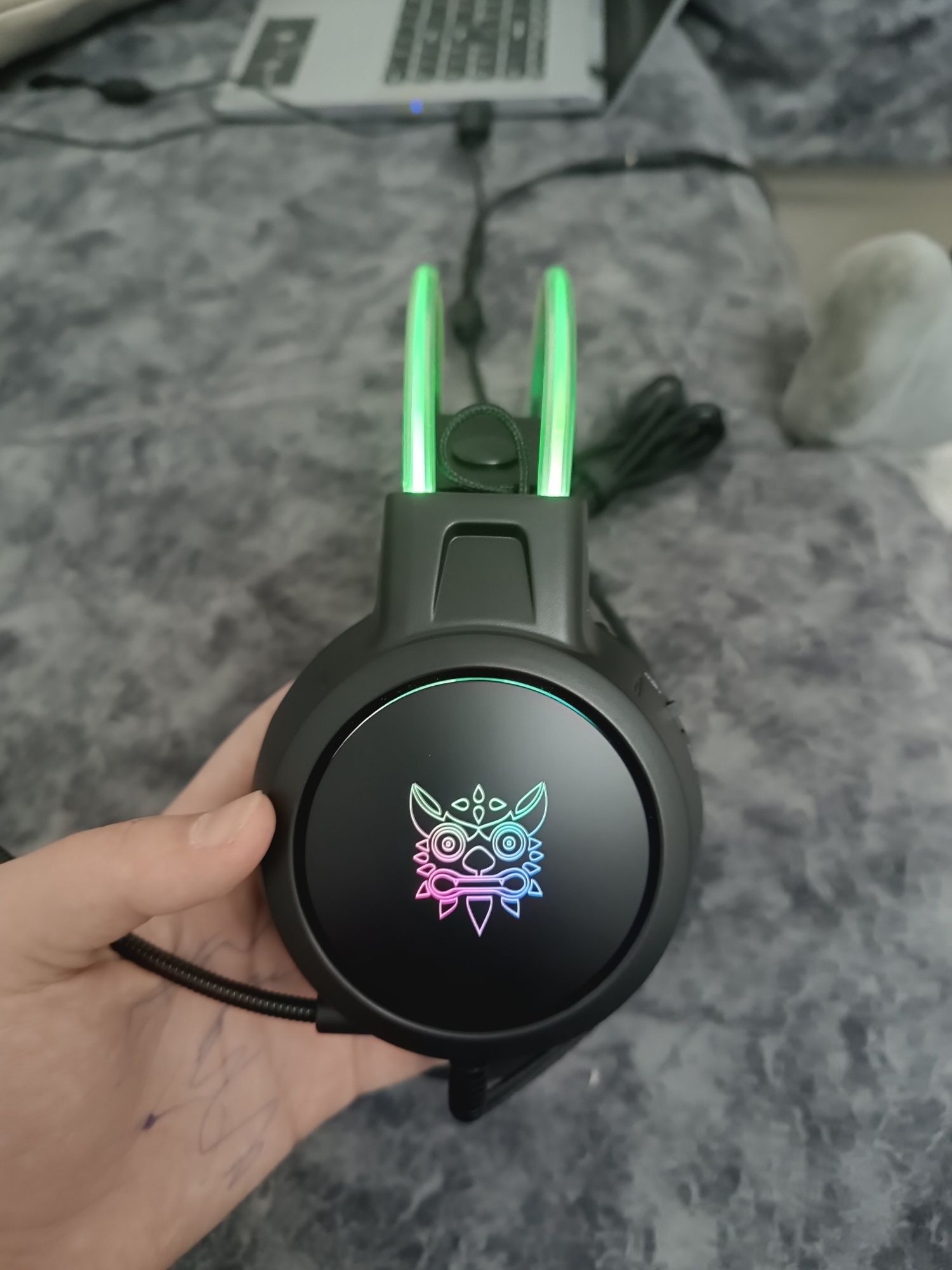 Наушники х15 про с RGB подсветкой новые