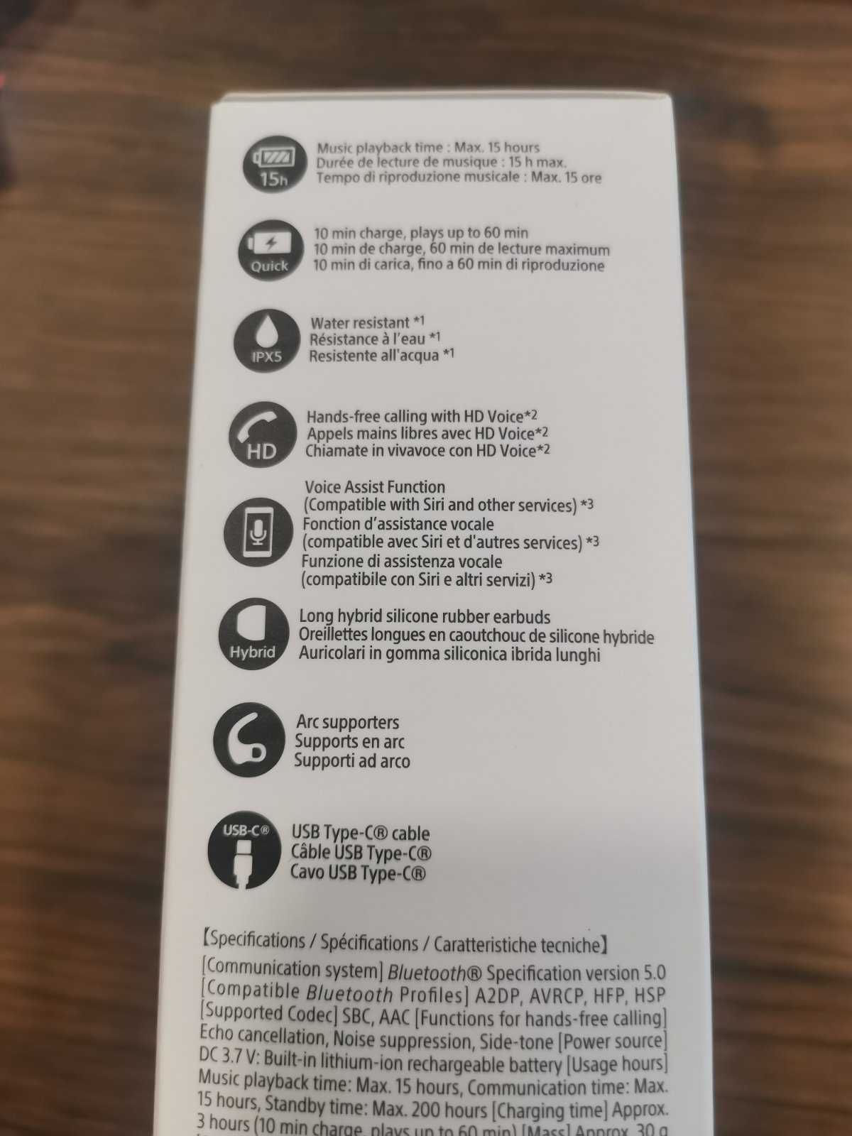 Безжични слушалки Sony WI-SP510