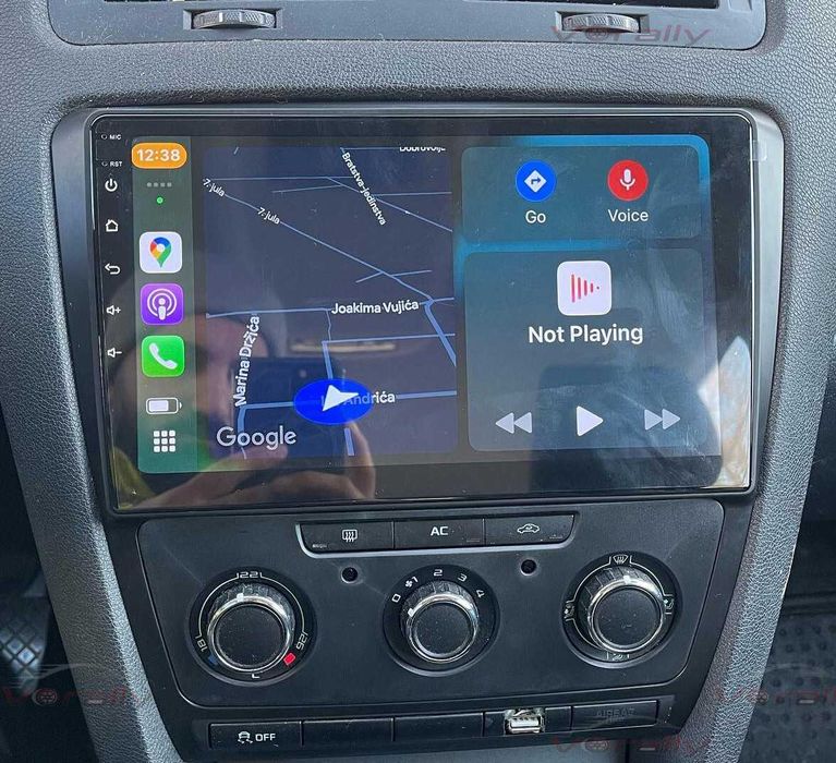 4GB Navigatie GPS Android Skoda Octavia 2 Carplay Auto QLed WIFI DSP
