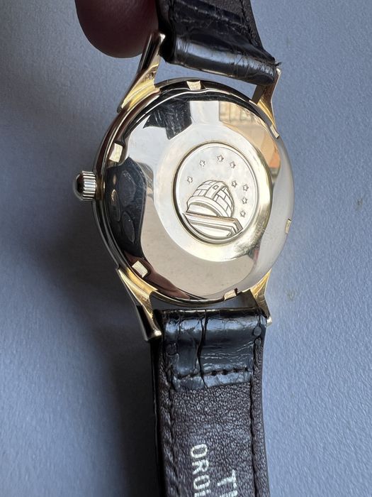 18 k aur roz Omega Constellation Pie Pan Automatic cal.561 ref.168.005