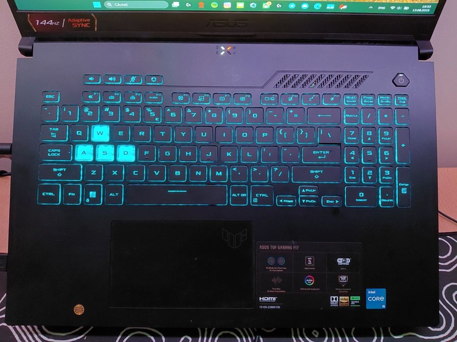 Vând laptop Asus tuf F17(încă in garantie)