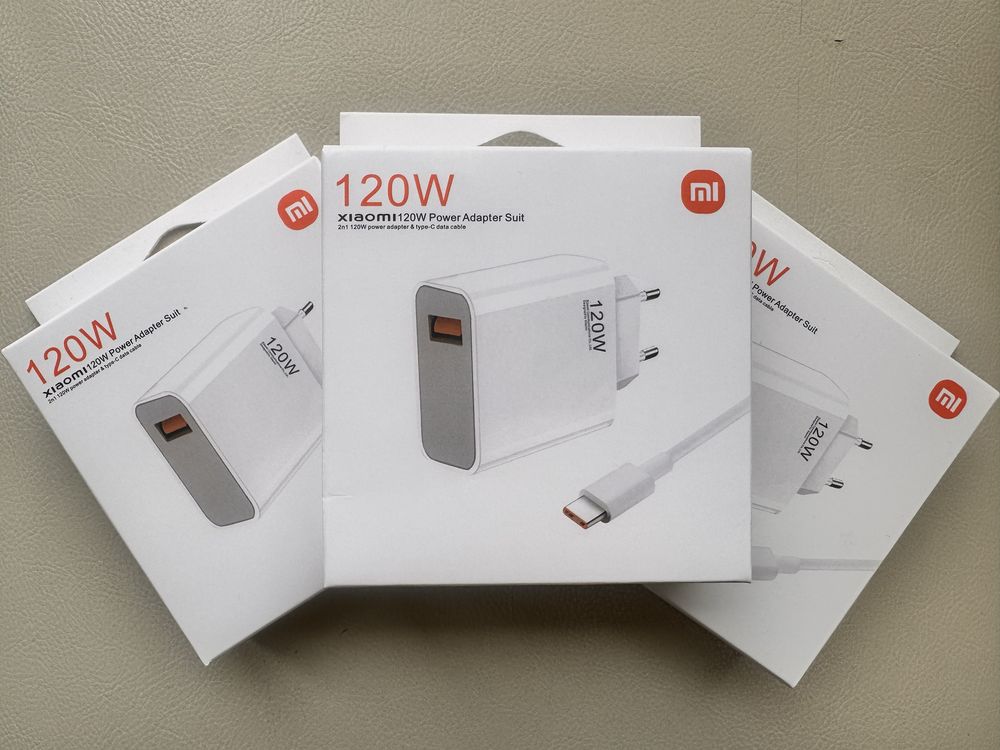 Бързозареждащо зарядноXiaomi 120W GaN Charger Set