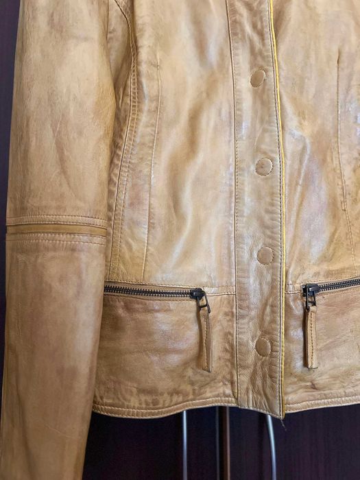 Дамско яке естествена кожа, р-р М