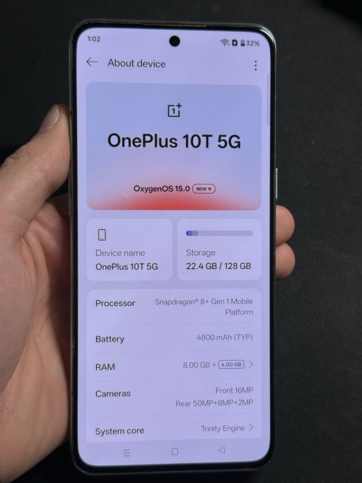 Oneplus 10T 5G 8/128gb