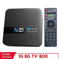 H20 Тв Бокс Андроид 10.0 1GB 8GB 4K HD H.265 Медиа плеър TV Box 1080P