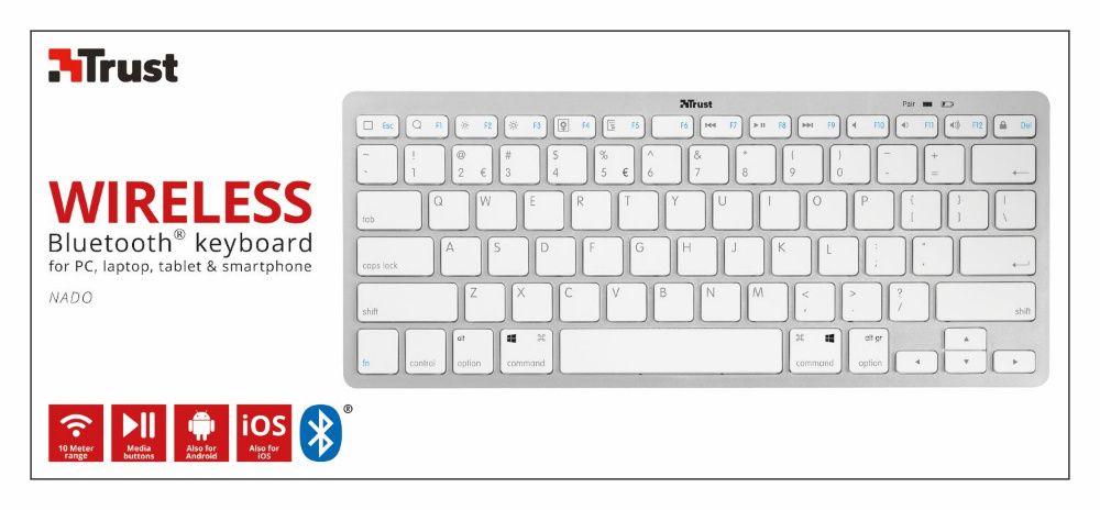 Tastatura bluetooth Trust Nado