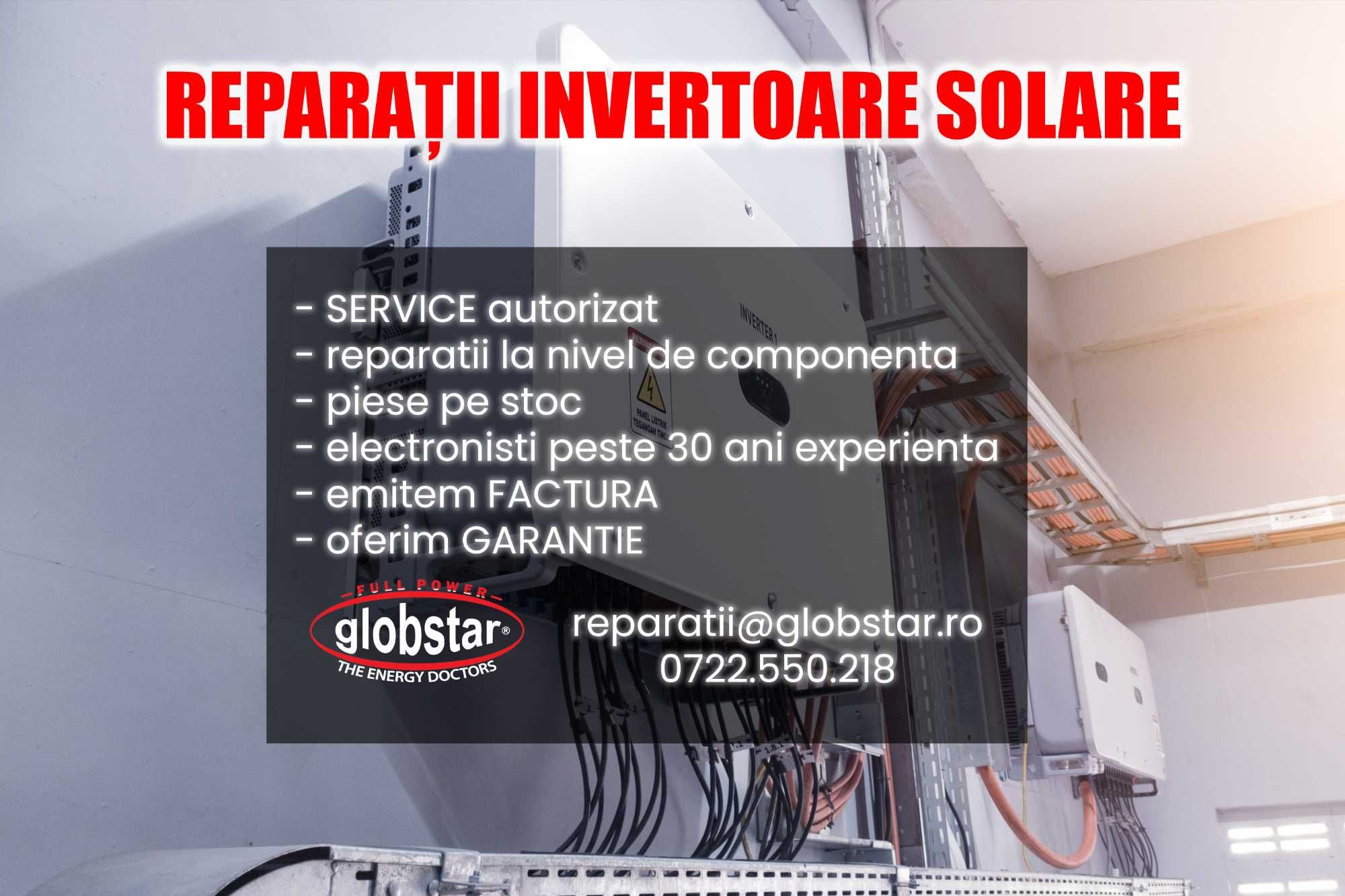 Reparatii Invertoare FOTOVOLTAICE | Solare MULTIBRAND, Ongrid, Offgrid