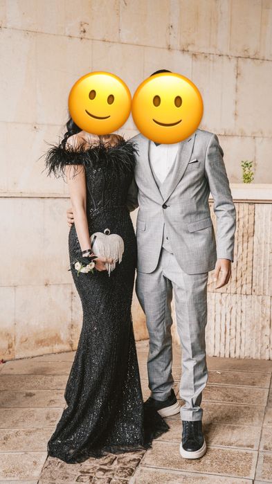 Бална черна рокля