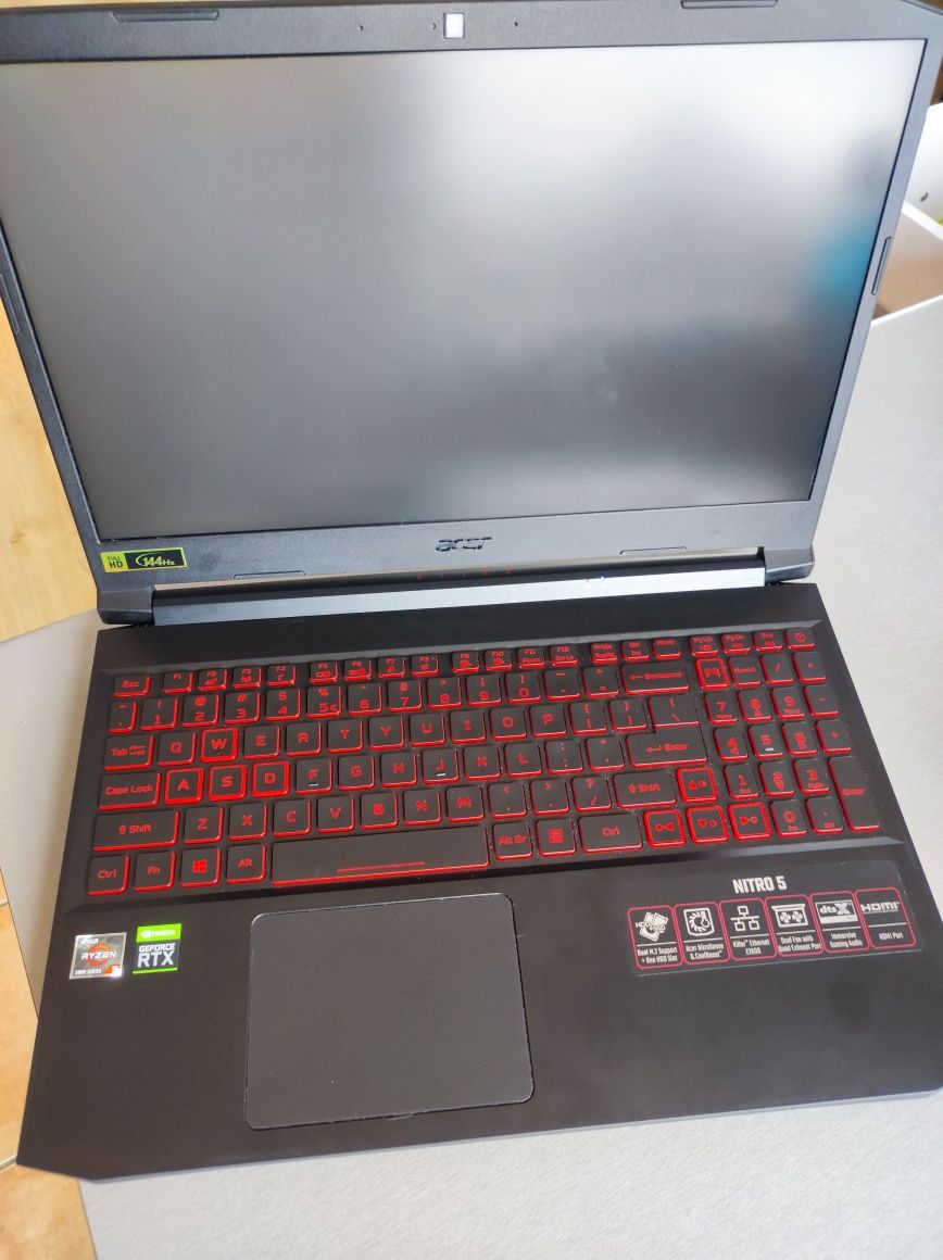 Laptop gaming, Acer Nitro 5 AN515-45, 64GB RAM, AMD Ryzen 5, RTX 3050