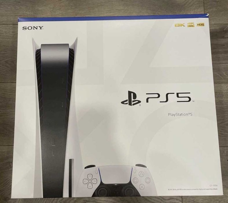 Playstation 5 disc edition като нов, 2 игри, 1 контролер