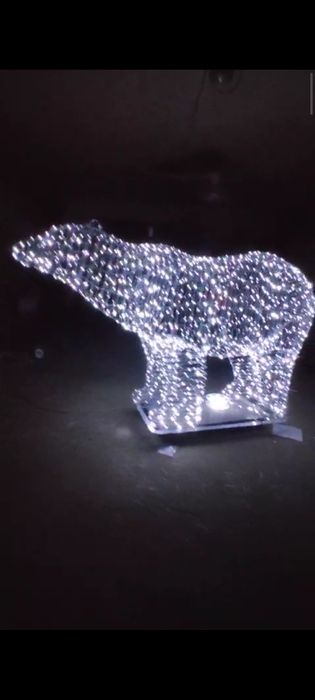 Световая фигура, медведь