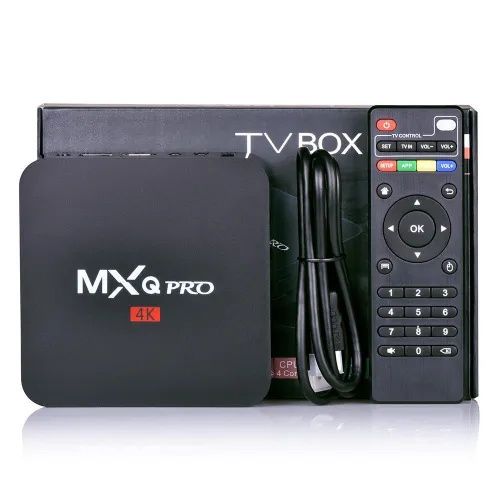 Та бокс MXQ PRO 4K Смарт Тв приставка Android TV