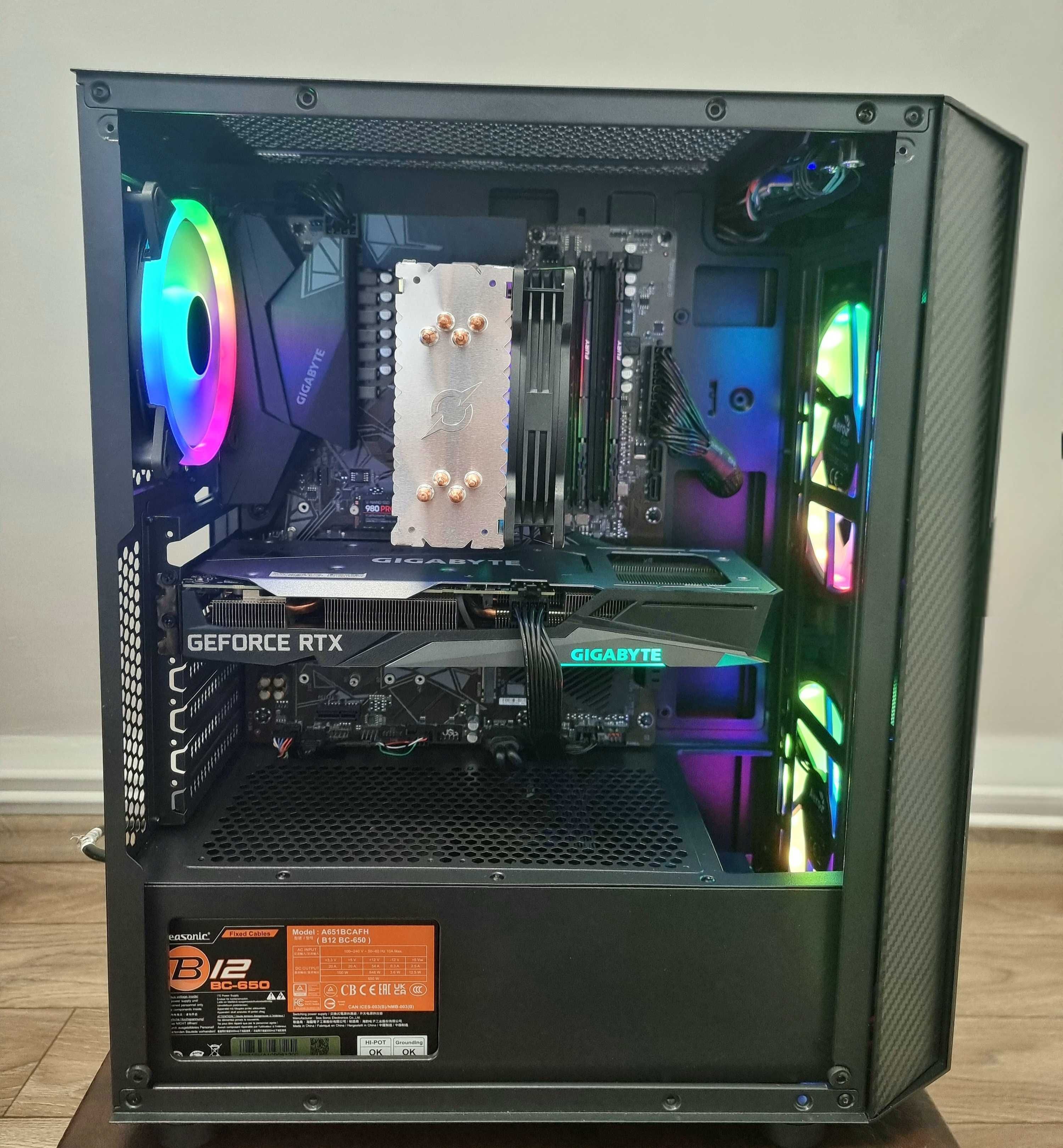 PC Gaming RGB Ryzen 5 5600X RTX 3060 Ti 32GB RAM SSD