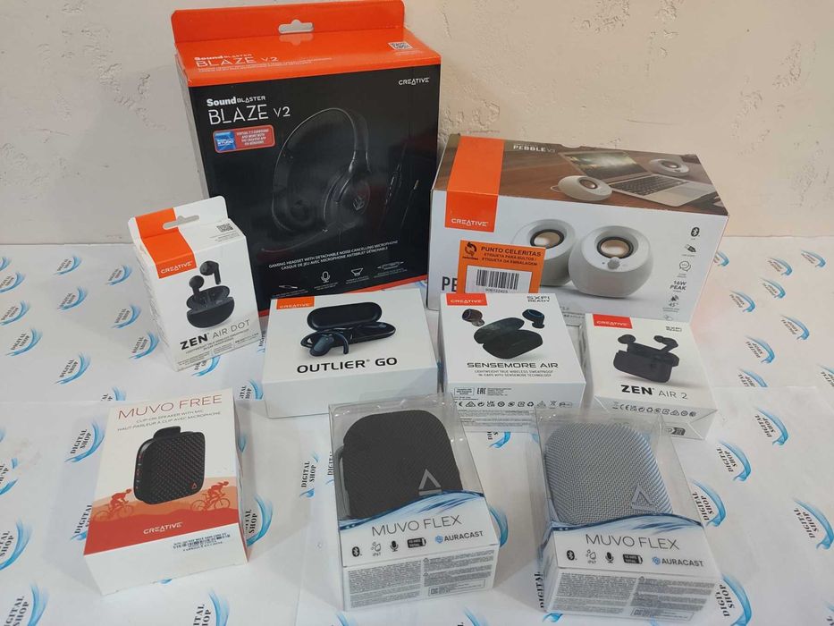 Creative Pebble V3 ,Bluetooth, Бял,Черен/Аудио продукти,12 м.гар