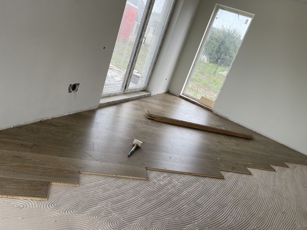 Montaj Parchet Laminat /Lipit /Plinta polimer/MDF/Riflaje