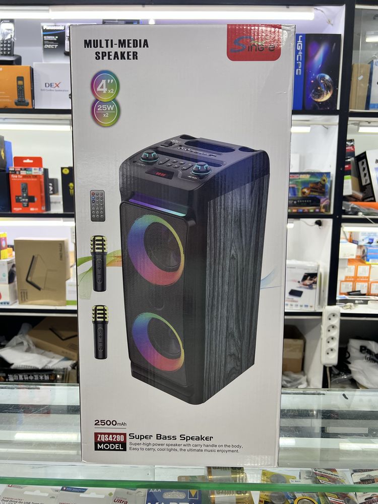Калонка Sing-e ZQS 4290 2x25w без проводной микрофон 2 шт