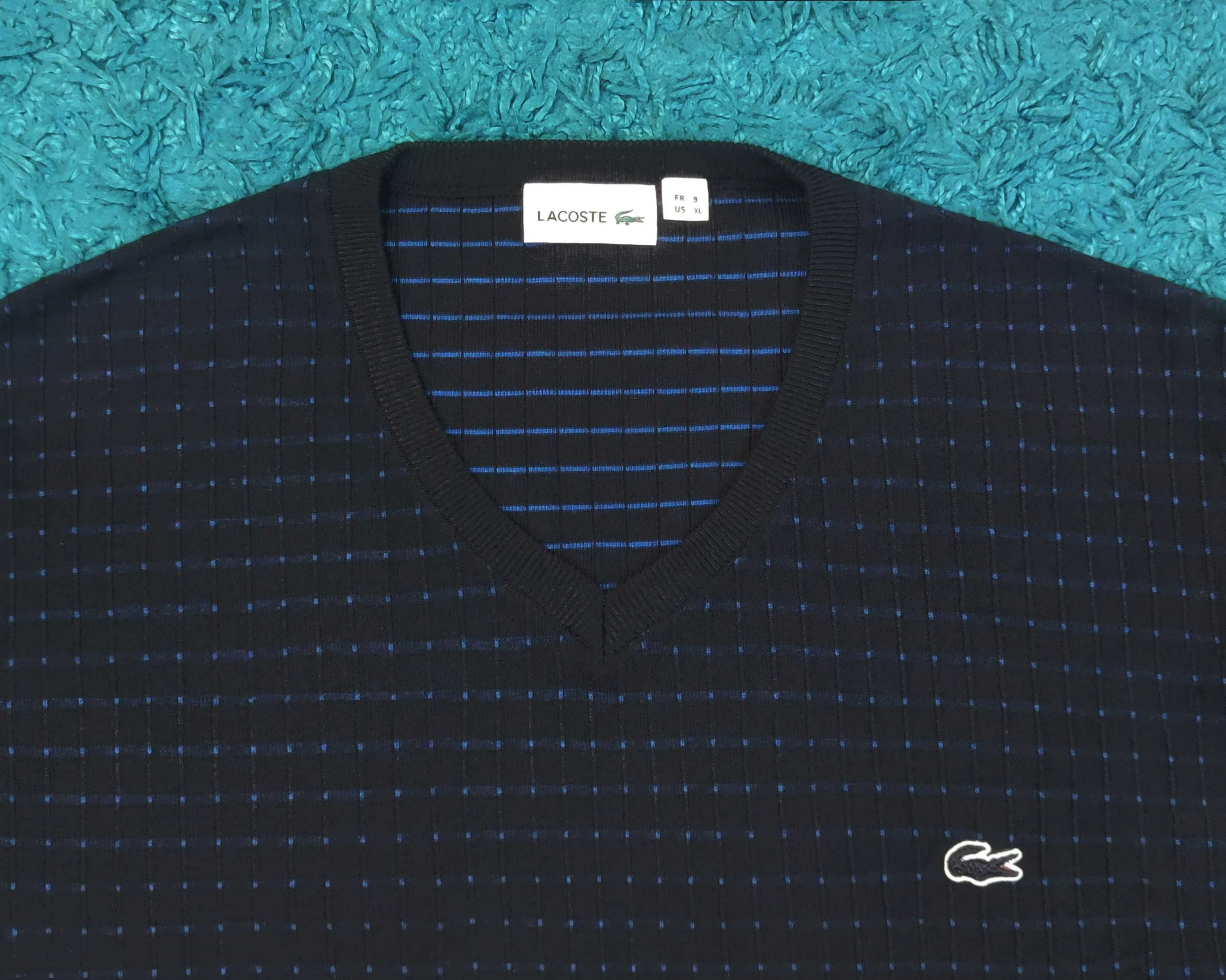 Pulover subtire Lacoste Navy Blue - Regular