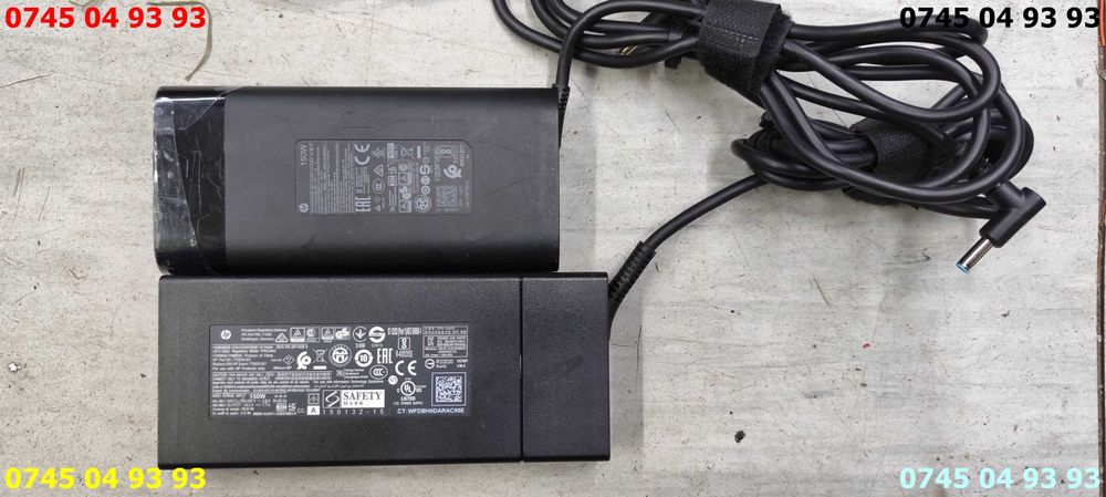 incarcator alimentator laptop HP 19.5v 7.7A 150w mufa 4mm albastra