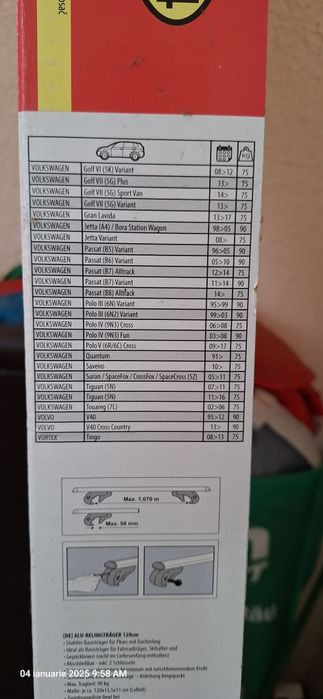 Bare aero Menabo brio