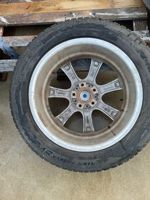 Jante nissan 5×114.3 R 17 cu anvelope de iarna